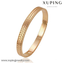 51256 jewelry bangle latest design olive leaf 18k gold bangle arabia jewelry